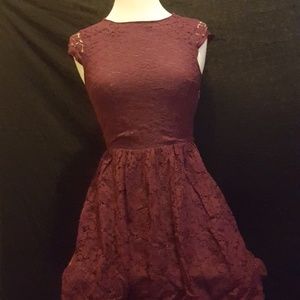 Gorgeous Burgundy Lace Dress